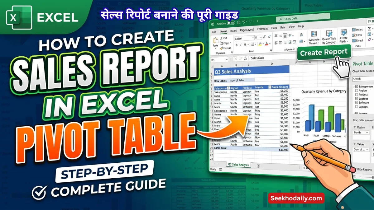 How to Create Sales Report in Excel Pivot Table