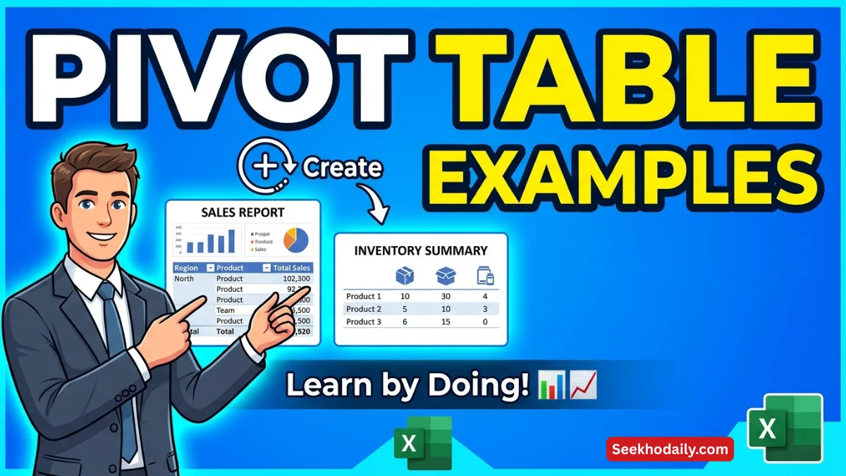 Pivot Table Examples HIndi